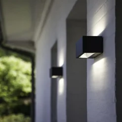 Straluma Rechthoekige LED buitenlamp up+down mat zwart></noscript> Wandlampen|Buitenlampen
