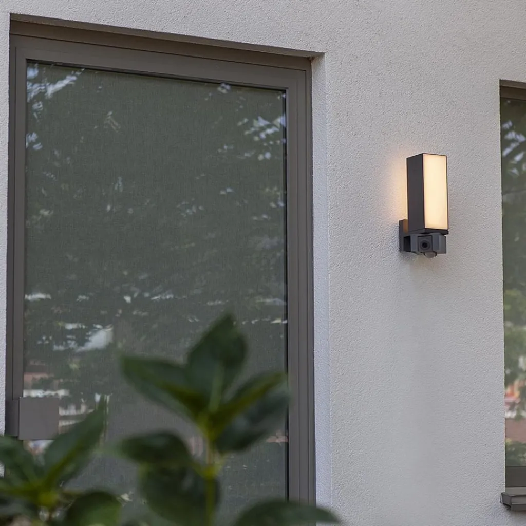 Straluma Rechthoekige LED buitenlamp met camera en bewegingssensor> Wandlampen|Buitenlampen