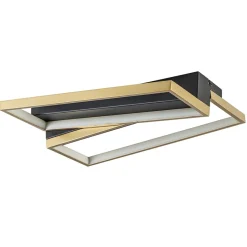 Straluma Rechthoekige LED plafondlamp zwart goud design> Plafondlampen|LED Plafondlampen