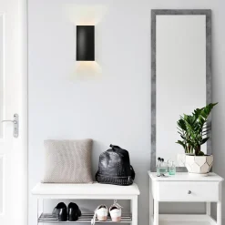 Straluma Rechthoekige wandlamp mat zwart G9></noscript> Wandlampen