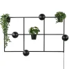Straluma Rechthoekige wandlamp zwart frame met plantenpotten> Woonkamerlampen|Halverlichting