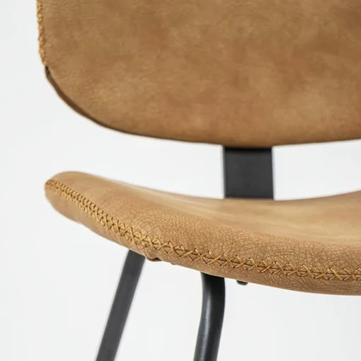 Straluma Retro moderne eetkamerstoel van imitatieleer> Eetkamerstoelen