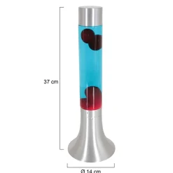 Straluma Retro tafellamp lava blauw met rood></noscript> Tienerkamerlampen|Kinderkamerverlichting