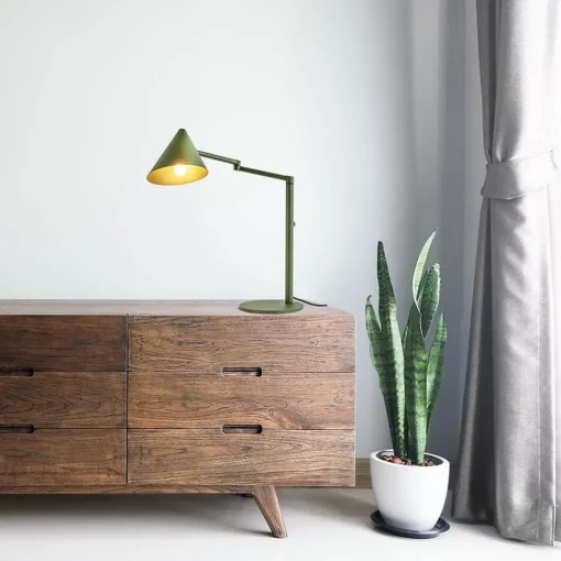 Straluma Retro tafellamp met kap verstelbaar groen> Tafellampen|Retro Verlichting