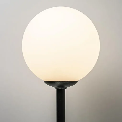 Straluma Retro wandlamp zwart met witte glazen bol> Wandlampen|Industriële Verlichting