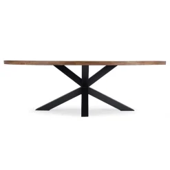 Straluma Robuuste eettafel ovaal 240 cm mangohout></noscript> Eettafels