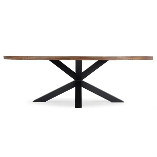 Straluma Robuuste eettafel ovaal 240 cm mangohout> Eettafels
