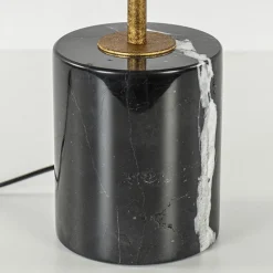 Straluma Robuuste tafelamp brons met zwart marmeren voet><noscript><img width=