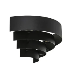 Straluma Robuuste wandlamp zwarte ringen> Woonkamerlampen|Slaapkamerlampen
