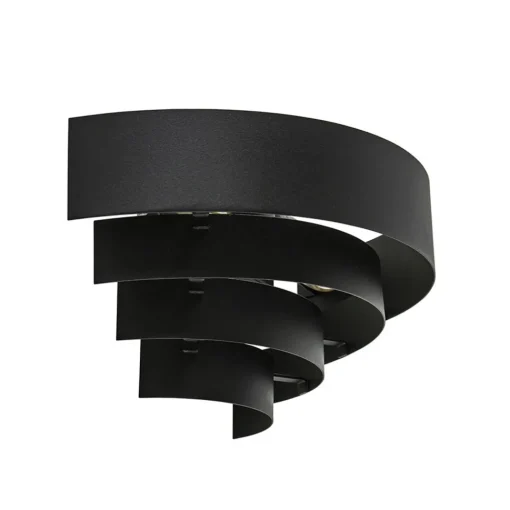 Straluma Robuuste wandlamp zwarte ringen> Woonkamerlampen|Slaapkamerlampen