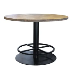 Straluma Ronde bartafel Woodstock grijs/zwart Ø130x92 cm> Eettafels