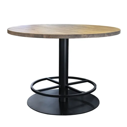 Straluma Ronde bartafel Woodstock grijs/zwart Ø130x92 cm> Eettafels