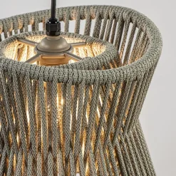 Straluma Ronde buiten hanglamp donker beige IP44></noscript> Hanglampen|Buitenlampen