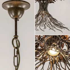 Straluma Ronde decoratieve design hanglamp rustiek></noscript> Eettafellampen|Videverlichting