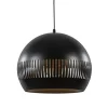 Straluma Ronde hanglamp koepel zwart/goud 40 cm> Eettafellampen|Woonkamerlampen