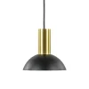 Straluma Ronde hanglamp zwart met brons klein> Keukenverlichting|Eetkamerverlichting