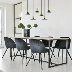 Straluma Ronde hanglamp zwart met brons klein></noscript> Keukenverlichting|Eetkamerverlichting