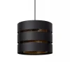 Straluma Ronde hanglamp zwart metaal met goud> Hanglampen|Industriële Verlichting