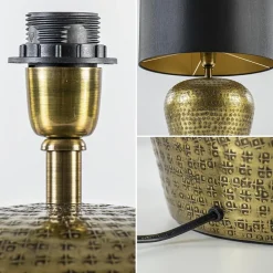 Straluma Ronde lampvoet Gondia antiek brons exclusief kap></noscript> Tafellampen|Lampenvoeten
