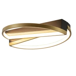 Straluma Ronde LED plafondlamp zwart goud> Plafondlampen|LED Plafondlampen