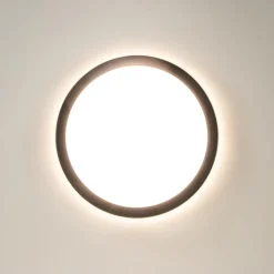 Straluma Ronde LED plafondlamp zwart met 3 licht opties IP44> Plafondlampen|Wandlampen