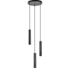 Straluma Ronde 3-lichts hanglamp cilinders mat zwart> Eettafellampen|Woonkamerlampen