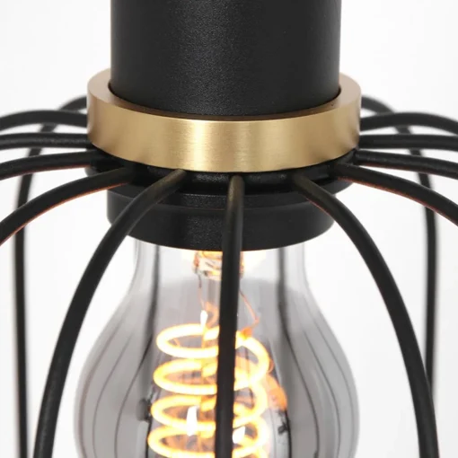 Straluma Ronde 3-lichts hanglamp met draadkappen divers> Eettafellampen|Draadlampen
