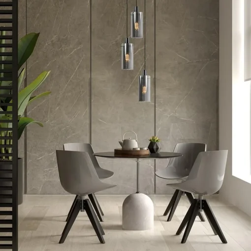 Straluma Ronde 3-lichts hanglamp met cilinder smoke glas> Eettafellampen|Pendel Lampen