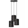 Straluma Ronde 3-lichts hanglamp zwart met goud> Hanglampen|Eettafellampen
