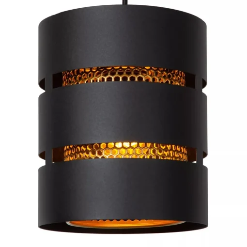 Straluma Ronde 3-lichts hanglamp zwart met goud> Hanglampen|Eettafellampen