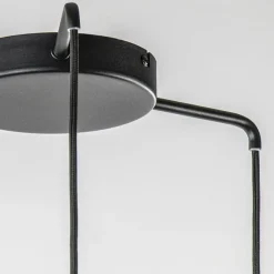 Straluma Ronde 3-lichts hanglamp zwart/marmer met smoke glas></noscript> Eettafellampen|Eetkamerverlichting