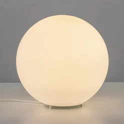 Straluma Ronde tafellamp opaal glas 30 cm></noscript> Tafellampen|Retro Verlichting