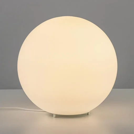 Straluma Ronde tafellamp opaal glas 30 cm> Tafellampen|Retro Verlichting