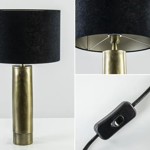 Straluma Ruw antiek bronzen lampvoet Savi exclusief kap> Lampenvoeten|Light and Living
