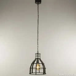 Straluma Ruw metalen hanglamp antiek zwart> Eettafellampen|Pendel Lampen