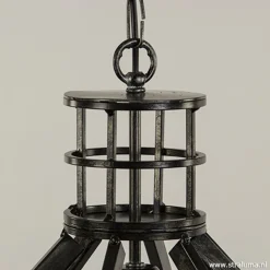 Straluma Ruw metalen hanglamp antiek zwart></noscript> Eettafellampen|Pendel Lampen