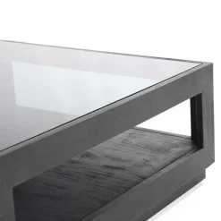 Straluma Salontafel Liam 95x95x35 cm -zwart></noscript> Salontafels