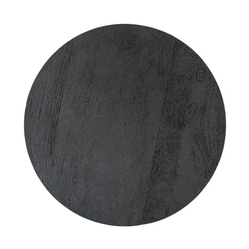 Straluma Salontafel rond hout zwart 60 cm> Bijzettafels|Salontafels