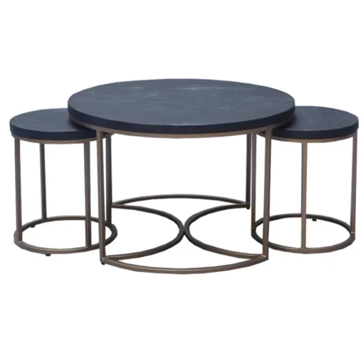 Straluma Salontafel set van 3 zwart> Bijzettafels|Salontafels