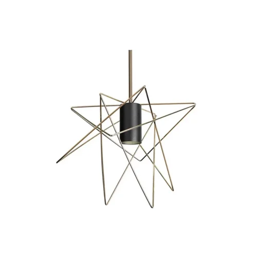 Straluma Samengestelde 5-lichts hanglamp met diverse kappen zwart/goud> Eettafellampen|Keukenverlichting