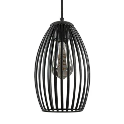 Straluma Scandinavische hanglamp mat zwart> Hanglampen|Draadlampen