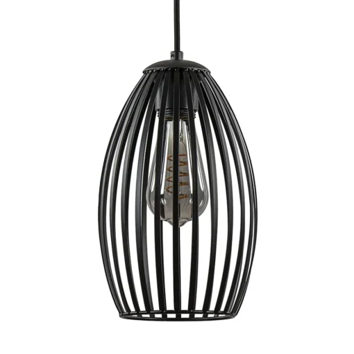 Straluma Scandinavische hanglamp mat zwart> Hanglampen|Draadlampen
