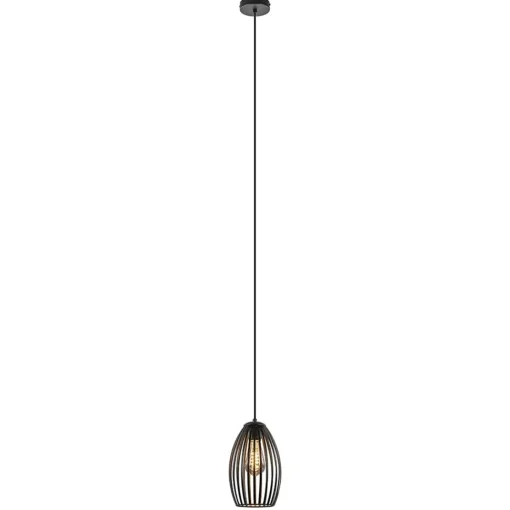 Straluma Scandinavische hanglamp mat zwart> Hanglampen|Draadlampen
