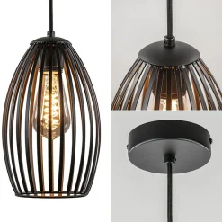 Straluma Scandinavische hanglamp mat zwart></noscript> Hanglampen|Draadlampen