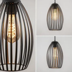Straluma Scandinavische hanglamp mat zwart></noscript> Hanglampen|Draadlampen