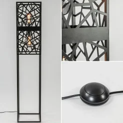 Straluma Scandinavische vloerlamp zwart frame></noscript> Vloerlampen|Industriële Verlichting