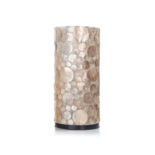 Straluma Schelpen tafellamp cilinder goud/bruin> Tafellampen|Schelpenlampen