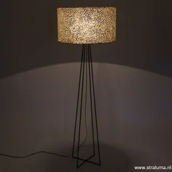 Straluma Schelpen vloerlamp met metaal groot> Schelpenlampen|Woonkamerlampen