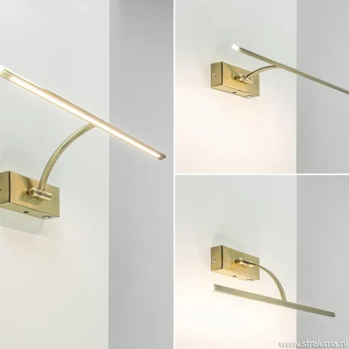 Straluma Schilderij wandlamp brons met dimbaar LED> Wandlampen|Woonkamerlampen