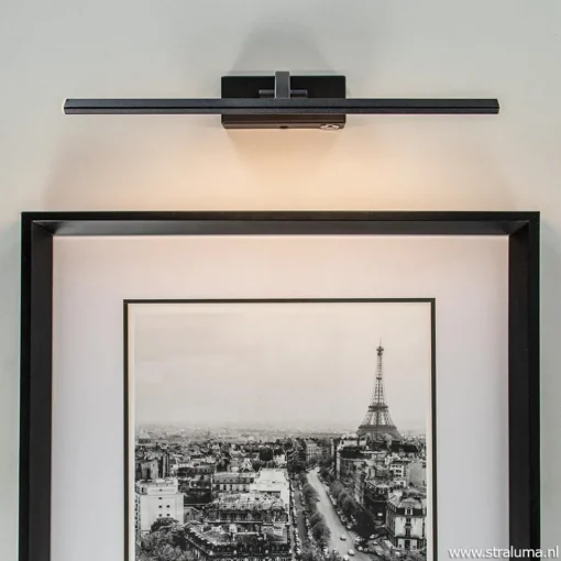 Straluma Schilderijlamp Matisse zwart 34cm> Wandlampen|Woonkamerlampen